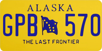 AK license plate GPB570