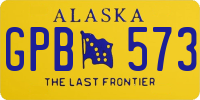 AK license plate GPB573