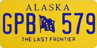 AK license plate GPB579