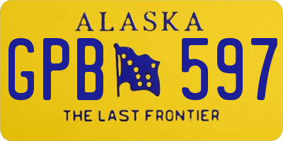 AK license plate GPB597