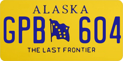 AK license plate GPB604