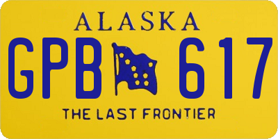 AK license plate GPB617
