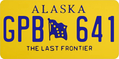 AK license plate GPB641