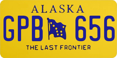 AK license plate GPB656