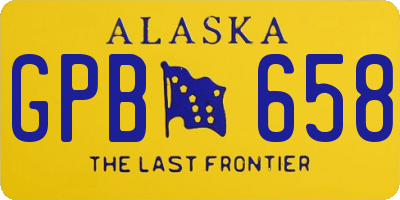 AK license plate GPB658