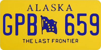 AK license plate GPB659