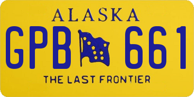 AK license plate GPB661