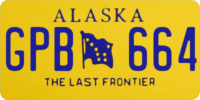 AK license plate GPB664