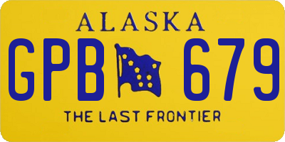 AK license plate GPB679