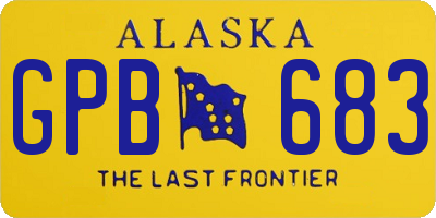 AK license plate GPB683