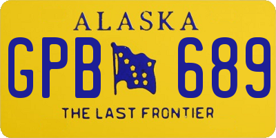 AK license plate GPB689