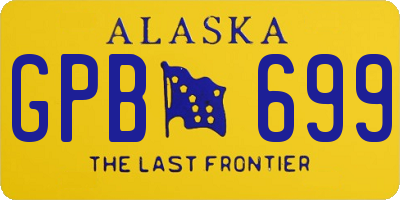 AK license plate GPB699