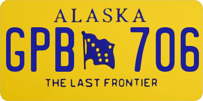 AK license plate GPB706