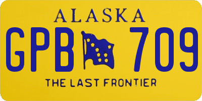 AK license plate GPB709