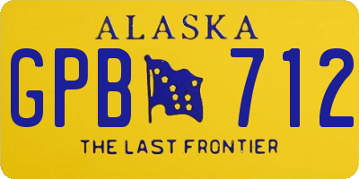 AK license plate GPB712