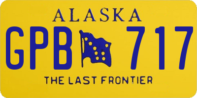 AK license plate GPB717