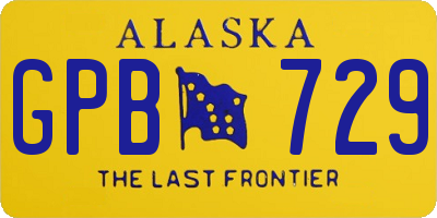 AK license plate GPB729