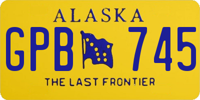 AK license plate GPB745