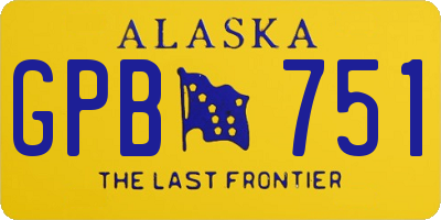 AK license plate GPB751