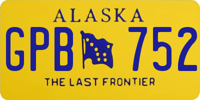 AK license plate GPB752