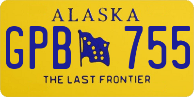 AK license plate GPB755