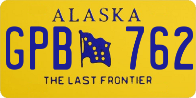 AK license plate GPB762