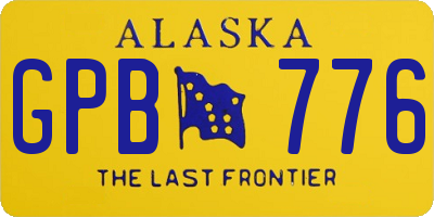 AK license plate GPB776