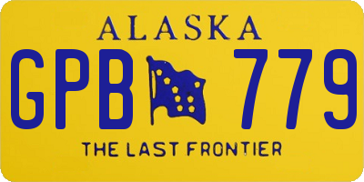 AK license plate GPB779