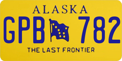AK license plate GPB782