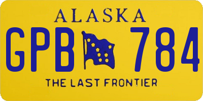 AK license plate GPB784