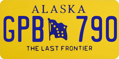 AK license plate GPB790