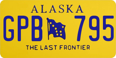 AK license plate GPB795