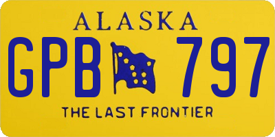 AK license plate GPB797
