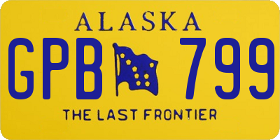 AK license plate GPB799