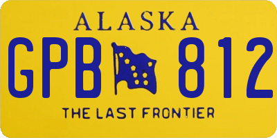 AK license plate GPB812