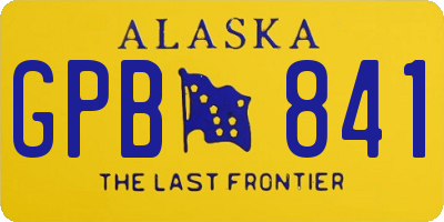 AK license plate GPB841