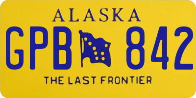AK license plate GPB842