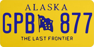 AK license plate GPB877