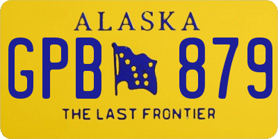 AK license plate GPB879