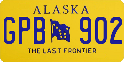 AK license plate GPB902