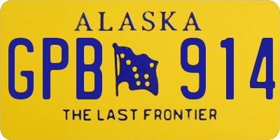 AK license plate GPB914