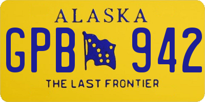 AK license plate GPB942