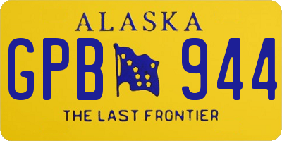 AK license plate GPB944