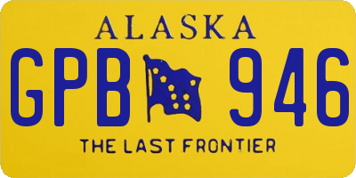 AK license plate GPB946