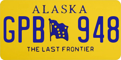 AK license plate GPB948