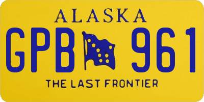 AK license plate GPB961