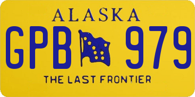 AK license plate GPB979