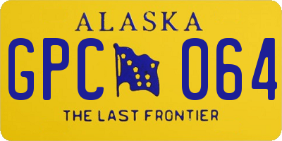 AK license plate GPC064