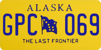 AK license plate GPC069