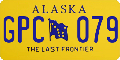 AK license plate GPC079
